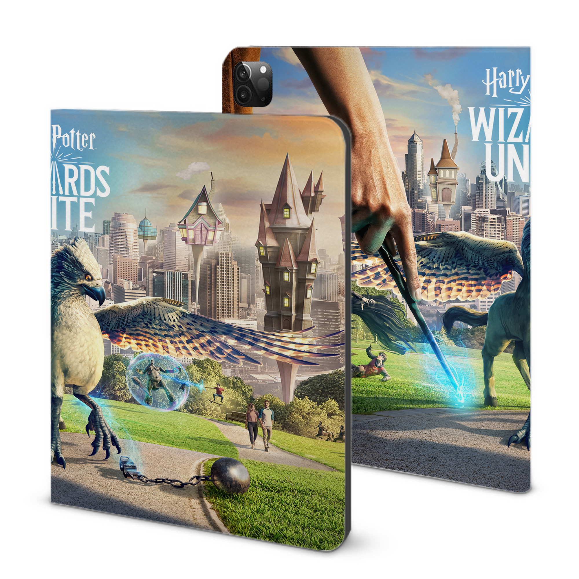 （画像用） Harry Potter ハリー・ポッターシリーズ IPadケース ペンホルダー付き ブックスタイルデザイン